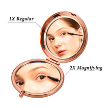 Load image into Gallery viewer, Birthday Gift for Sisters Compact Mirror from Sister Brother Friend Christmas Graduation Friendship Gift for Best Friend Big Little Sister Women Valentine Wedding Travel Makeup Gift for Girl Her