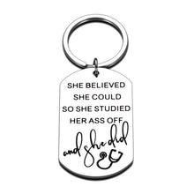 Load image into Gallery viewer, Nurse Appreciation Keychain GIFS for Women Graduation 2021 Birthday Xmas GIF for RN Nurses Nursing School Senior Students Masters Grads Nurse Day Quarantined Gratitude Key Chain for Her