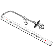 Load image into Gallery viewer, Nurse Gift Bookmark for Women Nurse Week Appreciation Gift for Nurses Practitioner 2022 Graduation Gift for Nursing School Students Nurse Day Birthday Christmas Gifts Bulk Keepsake for Book Lovers