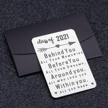 Load image into Gallery viewer, Graduation Gifts Wallet Card Insert for Him Her 2021 Seniors, Inspirational Master Nurses Students Graduates Daughter Son Gift 2021 Medical High College School Graduation Wallet Card for Women Men