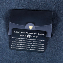 Load image into Gallery viewer, Dad Wallet Insert Card Fathers Day Gift for New Dad Daddy Engraved Metal Wallet Card Baby Announcement Birthday Gift for First Time Dad to Be Daddy Expecting Dad Christmas Present for Him Men