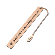 Load image into Gallery viewer, Book Lover Gift for Woman Inspirational Bookmark Graduation Birthday Valentine Gift for Female Friends Nerd Teen Girls Daughter Mom Teacher Christmas Bookmark Gift for Coworker Boss Lady Rose Gold