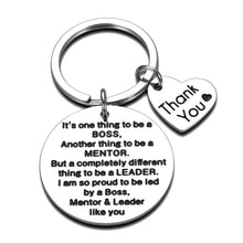 Load image into Gallery viewer, Boss Day Gifts for Men Appreciation Keychain for Boss Lady Women Mentor Leaders Coworker Birthday Farewell Goodbye Retirement for Colleague Friends Manager Supervisor Christmas Present