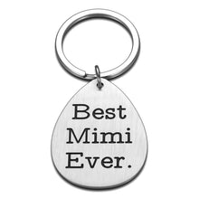 Load image into Gallery viewer, Grandma Gifts Keychain for Mimi Grandmother Mothers Day Birthday from Granddaughter Grandson Best Mimi Ever Appreciation Thanksgiving Christmas Gift for Granny Nana from Grandkids Keepsake Keyring