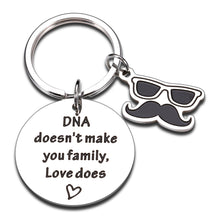 Load image into Gallery viewer, Fathers Day Gift for Stepfather from Daughter Son Keychain Birthday Wedding Valentine Gift for Adopt Dad Stepdad Daddy Papa from Kids Wife Christmas Stocking Stuffers for Men New Dad Father in Law