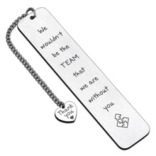 Load image into Gallery viewer, Thank You Gift Coworker Leaving Gift for Women Men Employee Appreciation Gift Bookmark for Colleague Team from Leader Boss Mentor Birthday Christmas Retirement Farewell Office Gift for Team Members