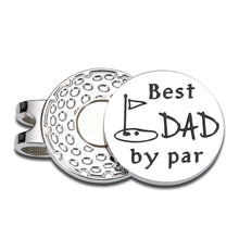 Load image into Gallery viewer, Dad Gifts from Son Daughter Stocking Stuffers for Him Men Christmas Birthday Fathers Day Golf Ball Marker for Father Daddy Valentine Wedding Gifts for Papa New Dad from Girls Boys Magnetic Hat Clip