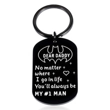 Load image into Gallery viewer, Fathers Day Keychain Dad Gifts for Daddy Father from Daughter Son Birthday Valentine Christmas Gift for Men Stepdad New Dad Wedding Anniversary for Husband from Wife Kids Stocking Stuffers