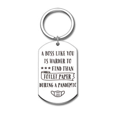 Load image into Gallery viewer, Boss Appreciation Gifts Keychain for Leader Boss Supervisor Boss Day Leaving Going Away Thank You Christmas Birthday Gift for Work Team Leader Mentor Retirement Farewell Present for Him Her