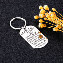 Load image into Gallery viewer, Funny Friendship Gifts Keychain for Best Friend Colleague Coworker Sisters Birthday Christmas Valentine Gifts for Boys Girls Graduation for Women Men Going Away Present for BFF Brother