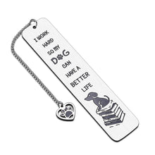 Load image into Gallery viewer, Funny Bookmark Gifts for Women Men Dog Lover Friends Inspirational Birthday Christmas Gift for Coworker Boss Book Lover Bookmark for Dog Mom Dog Dad Stocking Stuffer Valentine for Son Daughter Him Her