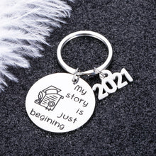 Load image into Gallery viewer, Graduation Gifts Keychain for Him Her Students Masters Class of 2021 Inspirational College Middle High School Graduates Gifts for Friends Daughter Son Nurses Senior Grads Christmas Gift for Boys Girls