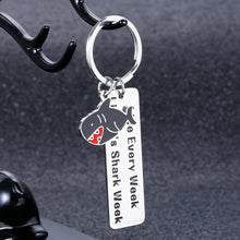 Load image into Gallery viewer, Shark Gifts for Shark Lovers Keychain Shark Stuffer Diver Shark Girl Boy Birthday Christmas Gift for Men Women Shark Week Keyring for Coworker Friends Colleague Shark Keepsake Jewelry for Him Her