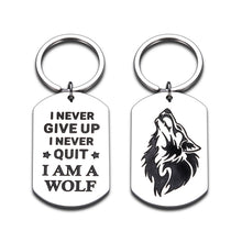 Load image into Gallery viewer, Inspirational Christmas Wolf Gifts for Men Women Kids Boys Girls Birthday Graduation Gifts for Wolf Lovers Son Daughter Dad Boyfriend Husband Wolf Gifts for Him Friends Team Coworker Double-Sided