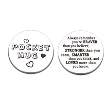 Load image into Gallery viewer, Pocket Hug Token Gifts for Men Women Inspirational Birthday Valentine Graduation Gift for Friends Daughter Son Long Distance Christmas Appreciation for Coworker Boss Mom Dad Double Sided Coin