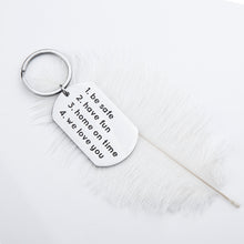 Load image into Gallery viewer, New Driver Keychain Gift for Daughter Son Husband Inspirational Birthday Graduation Christmas Gift Be Safe Have Fun We Love You Keychain Charm Gift for Trucker Men Women Teenage