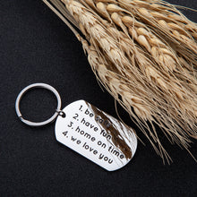 Load image into Gallery viewer, New Driver Keychain Gift for Daughter Son Husband Inspirational Birthday Graduation Christmas Gift Be Safe Have Fun We Love You Keychain Charm Gift for Trucker Men Women Teenage