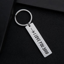 Load image into Gallery viewer, I Love You 3000 Keychain Gifts for Son Daughter Mom Dad Iron Man Gift 2020 Graduation Birthday for Boyfriend Girlfriend Marvel Avenger Fans Valentine Mothers Fathers Day Gift for Women Men