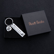 Load image into Gallery viewer, Pet Dog Memorial Keychain for Pet Dog Cat Lover Sympathy Gift Loss of Dog Personalized Remembrance Key Chain with Dog Cat Paw Prints Gifts Forever in My Heart for Pet Owner Men Women