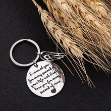 Load image into Gallery viewer, Memorial Gift Remembrance Keychain Loss of Baby Infant Child Miscarriage Keepsake I Carried You Every Second of Your Life And I Will Love You Every Second of Mine Charm Pedant Jewelry Sympathy Gifts
