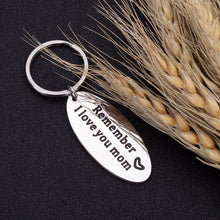 Load image into Gallery viewer, Mothers Day Gifts Mom Keychain from Daughter Son Remember I Love You Mom Appreciation Birthday Valentine Gift for Women from Kids Christmas Wedding Gift for Mother in Law Mummy Her