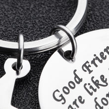 Load image into Gallery viewer, Friendship Gifts for Best Friend Birthday Keychain Good Friends Are Like Stars Long Distance Anniversary Graduation Gift for Sisters Teen Girl BFF Going Away Present for Her Him