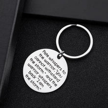 Load image into Gallery viewer, Graduation Gift Keychain Inspirational Keyring for Newly Graduates Women Men Her Feminist Fighter Survivor Gift Fate Whispers to The Warrior