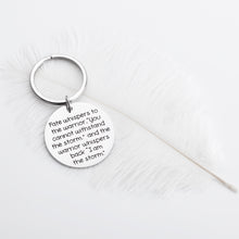 Load image into Gallery viewer, Graduation Gift Keychain Inspirational Keyring for Newly Graduates Women Men Her Feminist Fighter Survivor Gift Fate Whispers to The Warrior