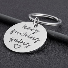 Load image into Gallery viewer, Inspirational Gifts Keychain for Women Men Christmas Birthday Back to School Gift for Best Friends Graduation Friendship Gift Keep Going for Graduates Nurses Lawers Boys Girls Key Chain Present
