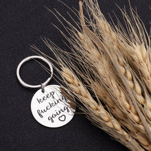 Load image into Gallery viewer, Inspirational Gifts Keychain for Women Men Christmas Birthday Back to School Gift for Best Friends Graduation Friendship Gift Keep Going for Graduates Nurses Lawers Boys Girls Key Chain Present