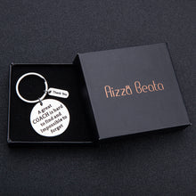 Load image into Gallery viewer, Coach Gifts Keychain Football Basketball Swimming Baseball Appreciation Gifts for Coach A Great Coach is Hard to Forget Thank You Gifts for Men Women