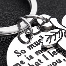Load image into Gallery viewer, Teacher Appreciation Keychain Graduation Birthday Gifts for Teacher Mom Dad Mentor So Much of Me is Made from What I Have Learned from You Teacher’s Day Christmas Retirement Present