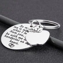 Load image into Gallery viewer, Teacher Appreciation Keychain Graduation Birthday Gifts for Teacher Mom Dad Mentor So Much of Me is Made from What I Have Learned from You Teacher’s Day Christmas Retirement Present