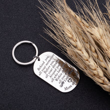 Load image into Gallery viewer, New Journey Keychain Inspirational Gifts for Him Her Teens Students from College High School Keyring for Daughter Son Behind You All Your Memories Mom Dad