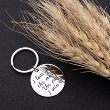 Load image into Gallery viewer, Husband Wife Keychain Gifts for Birthday Anniversary Wedding Present for Boyfriend Girlfriend Romantic Gift Idea Key Ring for Him Her I Love You Most i Win
