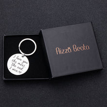Load image into Gallery viewer, Husband Wife Keychain Gifts for Birthday Anniversary Wedding Present for Boyfriend Girlfriend Romantic Gift Idea Key Ring for Him Her I Love You Most i Win