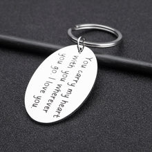 Load image into Gallery viewer, Couple Keychain Valentines Day Gift for Boyfriend Girlfriend Birthday Wedding Anniversary for Husband Wife Long Distance Relationship Christmas Stocking Stuffer for Couples Lovers Him Her