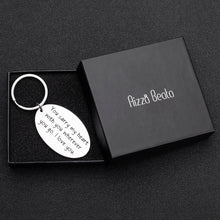 Load image into Gallery viewer, Couple Keychain Valentines Day Gift for Boyfriend Girlfriend Birthday Wedding Anniversary for Husband Wife Long Distance Relationship Christmas Stocking Stuffer for Couples Lovers Him Her