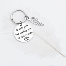 Load image into Gallery viewer, Gifts Keychain for Mom Dad Step Father Mother Birthday Fathers Mothers Day Wedding Gift for Daddy Papa Mama from Daughter Son Stepchild