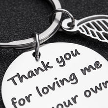 Load image into Gallery viewer, Gifts Keychain for Mom Dad Step Father Mother Birthday Fathers Mothers Day Wedding Gift for Daddy Papa Mama from Daughter Son Stepchild