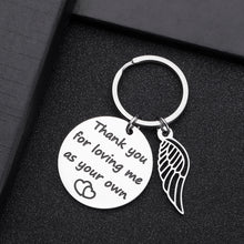 Load image into Gallery viewer, Gifts Keychain for Mom Dad Step Father Mother Birthday Fathers Mothers Day Wedding Gift for Daddy Papa Mama from Daughter Son Stepchild