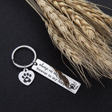 Load image into Gallery viewer, Pet Dog Memorial Keychain for Pet Dog Cat Lover Sympathy Gift Loss of Dog Personalized Remembrance Key Chain with Dog Cat Paw Prints Gifts Forever in My Heart for Pet Owner Men Women