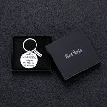 Load image into Gallery viewer, Leader Appreciation Keychain for Men Women Boss Lady Boss Day Birthday Gifts for Supervisor Team Manager Mentor PM Thank You Retirement Leaving Farewell Presents for Coworker Colleague Friend