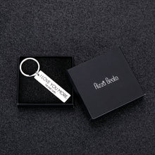 Load image into Gallery viewer, Husband Wife Keychain Gifts I Love You More Birthday Valentine Day for Boyfriend Girlfriend Wedding Stocking Stuffer Key Chain for Couple Fiance Wifey Hubby from Him Her Anniversary Jewelry