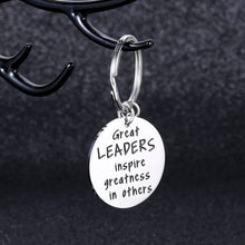 Load image into Gallery viewer, Leader Appreciation Keychain for Men Women Boss Lady Boss Day Birthday Gifts for Supervisor Team Manager Mentor PM Thank You Retirement Leaving Farewell Presents for Coworker Colleague Friend