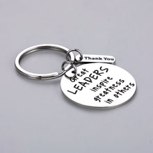 Load image into Gallery viewer, Leader Appreciation Keychain for Men Women Boss Lady Boss Day Birthday Gifts for Supervisor Team Manager Mentor PM Thank You Retirement Leaving Farewell Presents for Coworker Colleague Friend