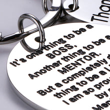 Load image into Gallery viewer, Boss Day Gifts for Men Appreciation Keychain for Boss Lady Women Mentor Leaders Coworker Birthday Farewell Goodbye Retirement for Colleague Friends Manager Supervisor Christmas Present
