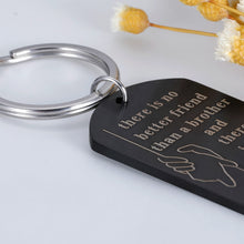 Load image into Gallery viewer, Brother Gifts Keychain Birthday Big Brother There Is No Better Brother Than You for Him Little Brother Friends Brother in Law Wedding Christmas Jewelry Family BFF Gift for Men
