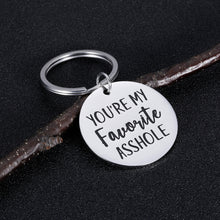 Load image into Gallery viewer, You’re My Favorite Asshle Funny Boyfriend Gifts Keychain Husband Couple Gift from Wife Girlfriend Valentines Day Anniversary Birthday Wedding Christmas Present from Wifey Hubby for Men Him
