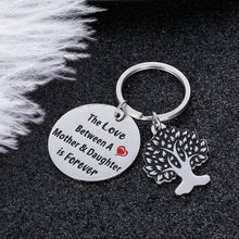 Load image into Gallery viewer, Mothers Day Gifts for mom from Daughter Birthday Keychain Gift for Mother of The Bride Stepmother The Love Between A Mother and Daughter is Forever Mother’s Day Present for Mama Mum

